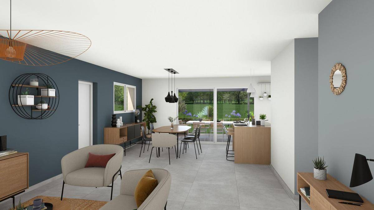 Programme terrain + maison à Garnerans en Ain (01) de 90 m² à vendre au prix de 214500€ - 4