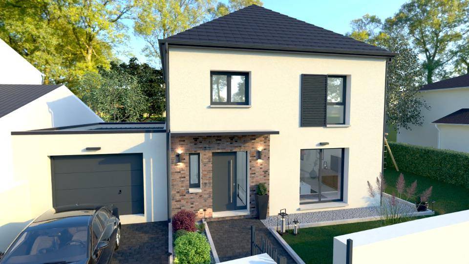 Programme terrain + maison à Andrésy en Yvelines (78) de 105 m² à vendre au prix de 559000€ - 1
