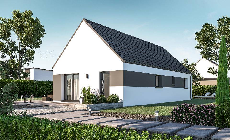 Programme terrain + maison à Saint-Uniac en Ille-et-Vilaine (35) de 79 m² à vendre au prix de 219850€ - 2