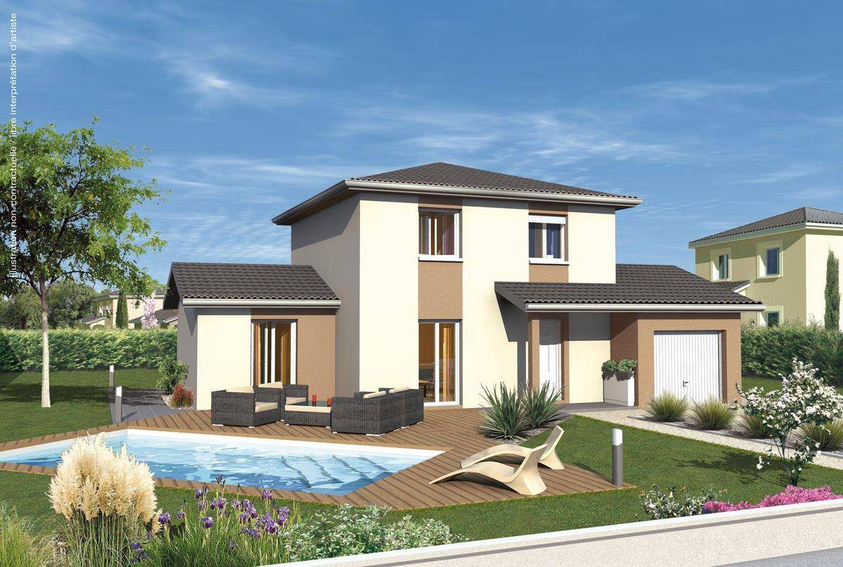 Programme terrain + maison à Romanèche-Thorins en Saône-et-Loire (71) de 104 m² à vendre au prix de 279798€ - 4