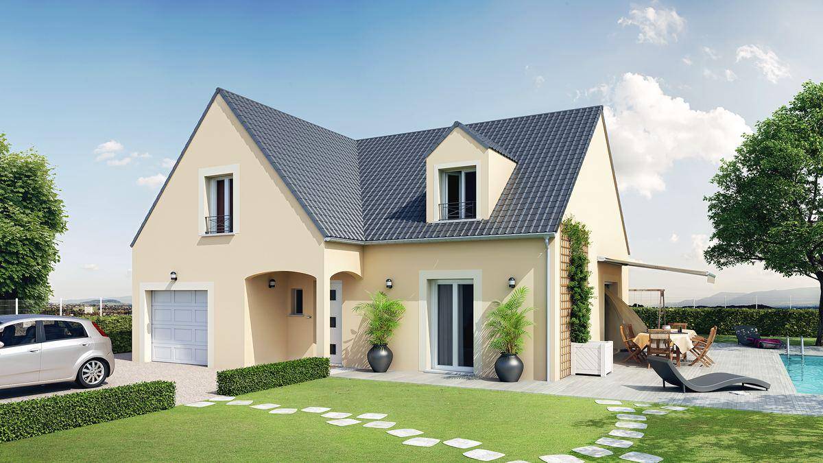 Programme terrain + maison à Villers-Cotterêts en Aisne (02) de 100 m² à vendre au prix de 210254€ - 3