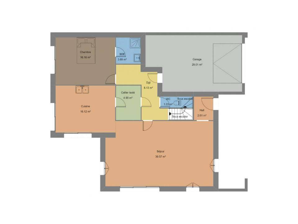 Programme terrain + maison à Clohars-Carnoët en Finistère (29) de 148 m² à vendre au prix de 439000€ - 4