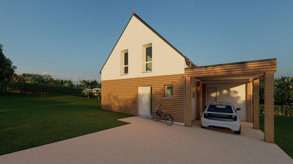 Programme terrain + maison à Pleslin-Trigavou en Côtes-d'Armor (22) de 130 m² à vendre au prix de 335600€ - 1