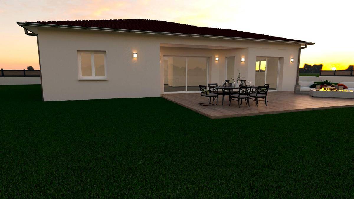 Programme terrain + maison à Lhuis en Ain (01) de 103 m² à vendre au prix de 328000€ - 1