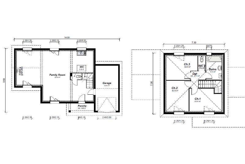 Programme terrain + maison à Saint-Didier-de-Formans en Ain (01) de 97 m² à vendre au prix de 330000€ - 2