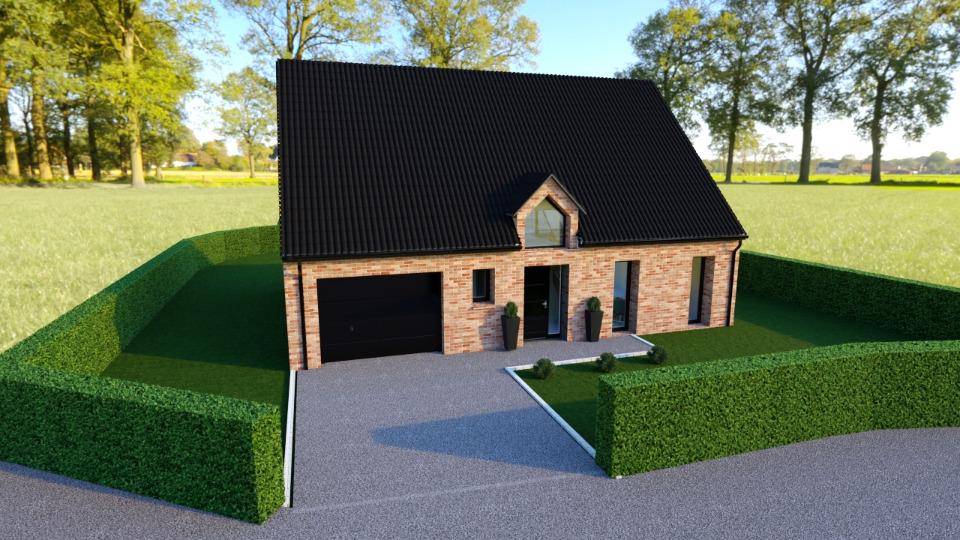 Programme terrain + maison à Quarouble en Nord (59) de 130 m² à vendre au prix de 262000€ - 1