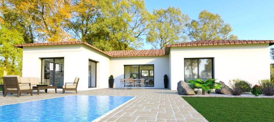 Programme terrain + maison à Ucel en Ardèche (07) de 140 m² à vendre au prix de 379800€ - 1