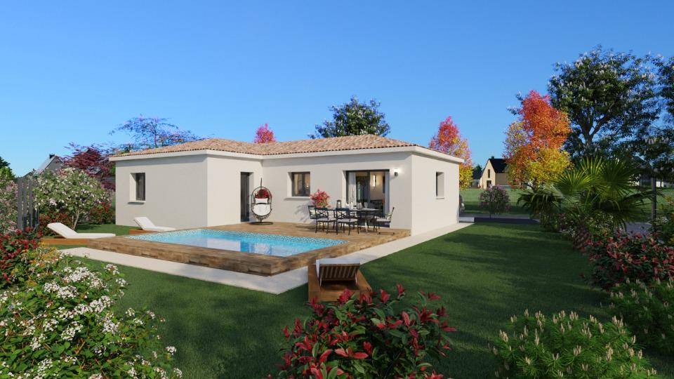 Programme terrain + maison à Langlade en Gard (30) de 90 m² à vendre au prix de 370000€ - 1