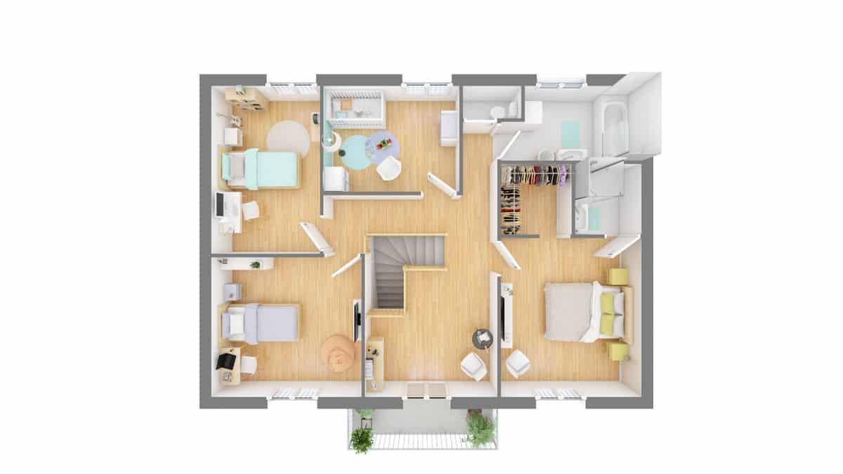 Programme terrain + maison à Chamblay en Jura (39) de 119 m² à vendre au prix de 242920€ - 4