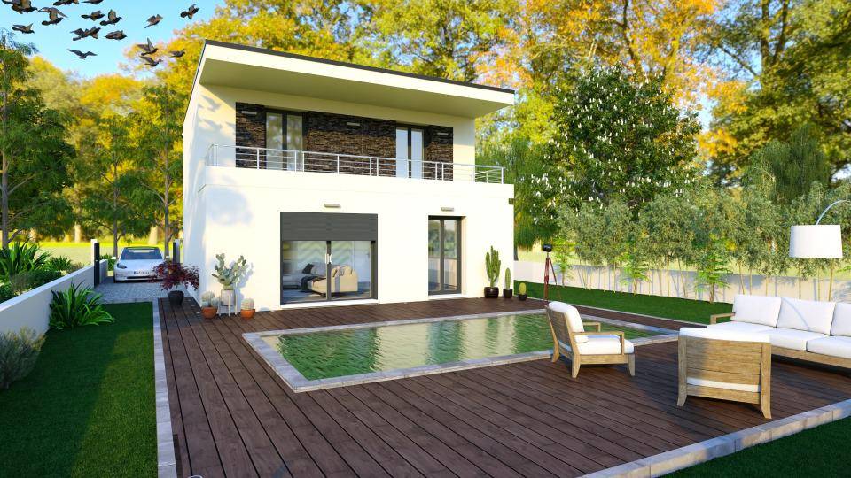 Programme terrain + maison à Salernes en Var (83) de 100 m² à vendre au prix de 369000€ - 1
