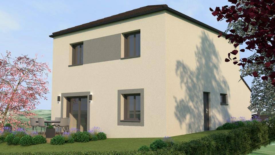 Programme terrain + maison à Pournoy-la-Chétive en Moselle (57) de 90 m² à vendre au prix de 299000€ - 2