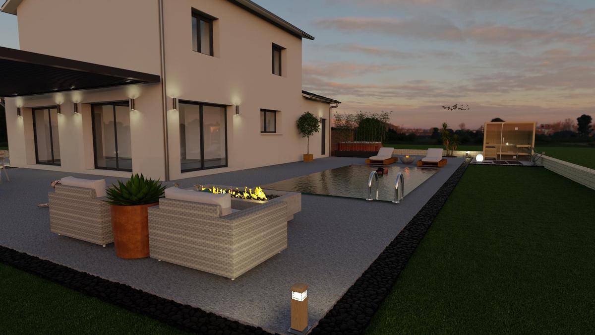 Programme terrain + maison à Saint-André-de-Corcy en Ain (01) de 90 m² à vendre au prix de 345000€ - 1