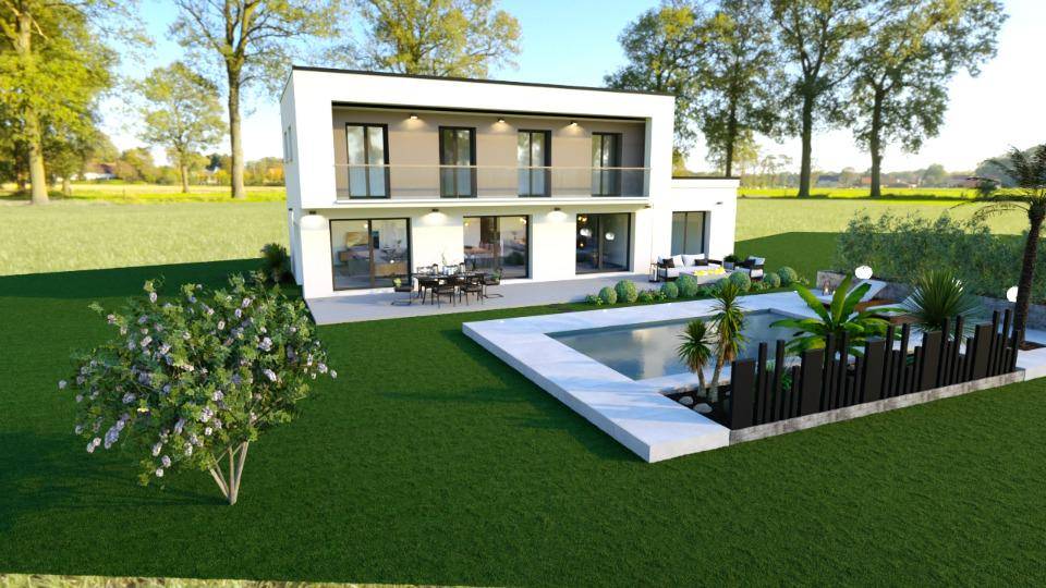 Programme terrain + maison à Ruoms en Ardèche (07) de 145 m² à vendre au prix de 484000€ - 1