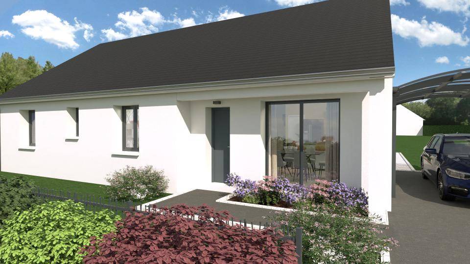 Programme terrain + maison à Saint-Paterne-Racan en Indre-et-Loire (37) de 116 m² à vendre au prix de 228500€ - 2
