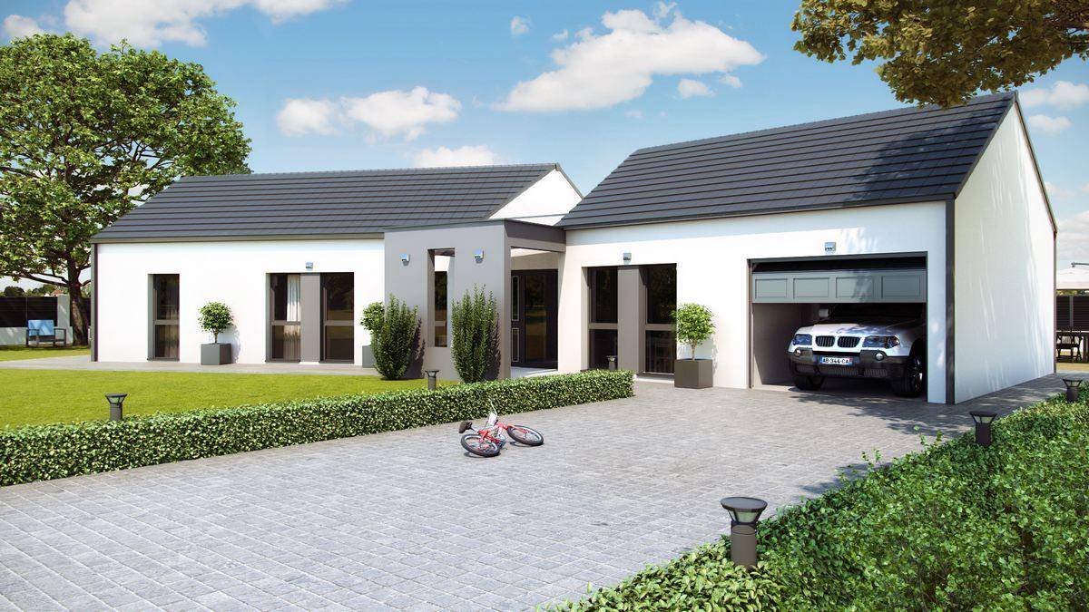 Programme terrain + maison à Teloché en Sarthe (72) de 112 m² à vendre au prix de 233300€ - 1