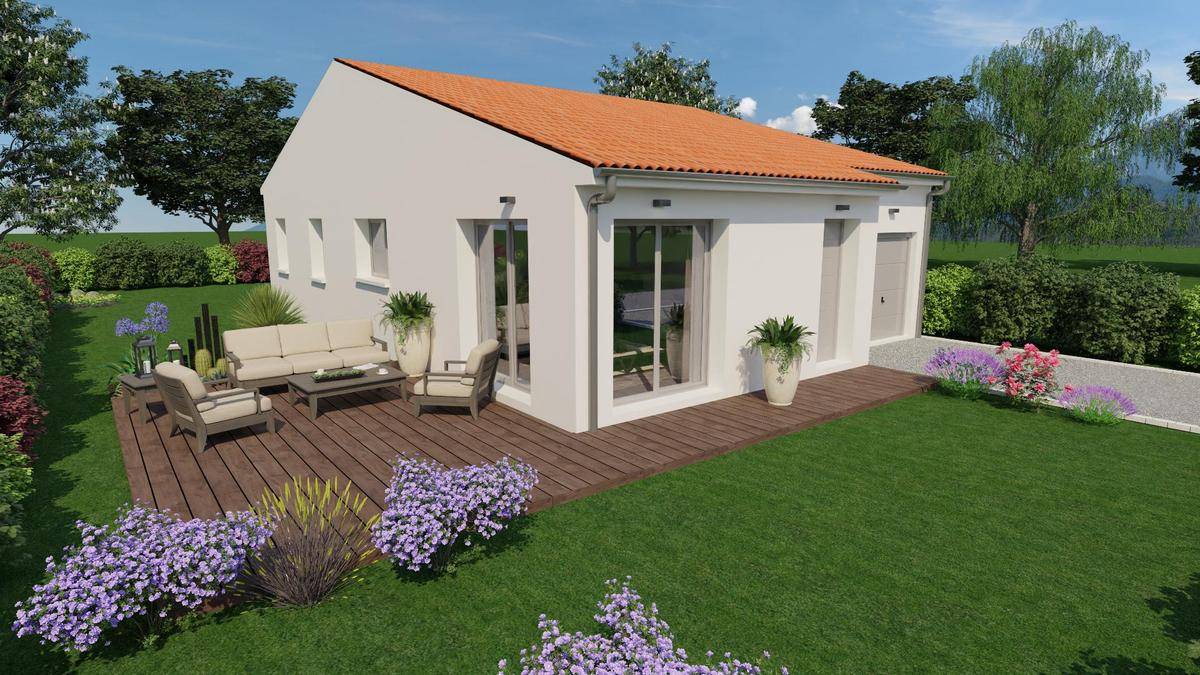 Programme terrain + maison à Cébazat en Puy-de-Dôme (63) de 87 m² à vendre au prix de 267680€ - 1
