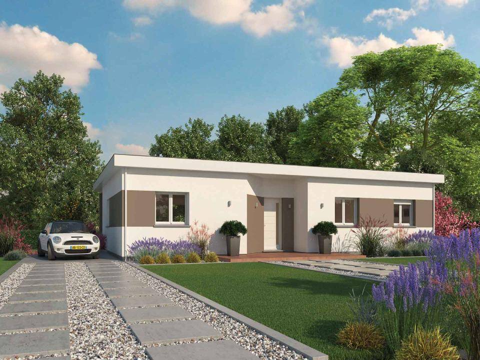 Programme terrain + maison à Pomport en Dordogne (24) de 103 m² à vendre au prix de 287000€ - 1