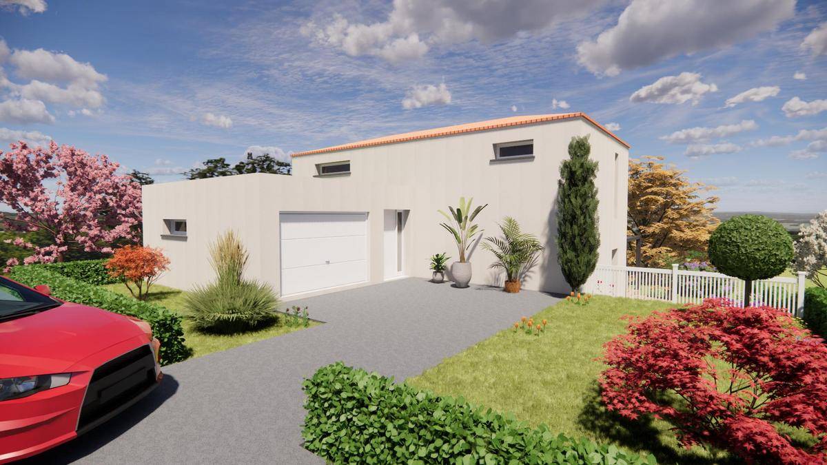 Programme terrain + maison à Cournon-d'Auvergne en Puy-de-Dôme (63) de 110 m² à vendre au prix de 322380€ - 1
