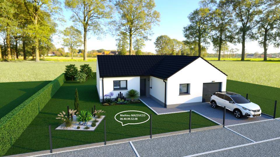 Programme terrain + maison à Hermies en Pas-de-Calais (62) de 85 m² à vendre au prix de 202250€ - 3