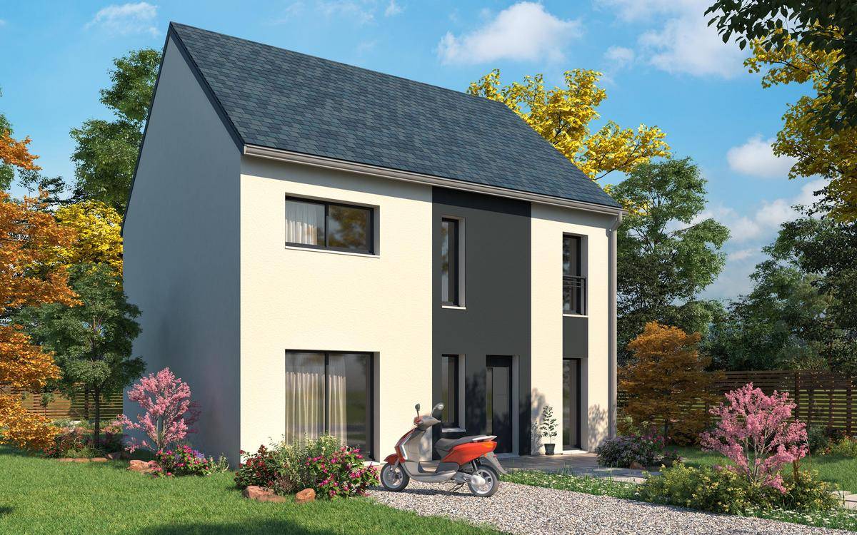 Programme terrain + maison à Lécousse en Ille-et-Vilaine (35) de 129 m² à vendre au prix de 233745€ - 1