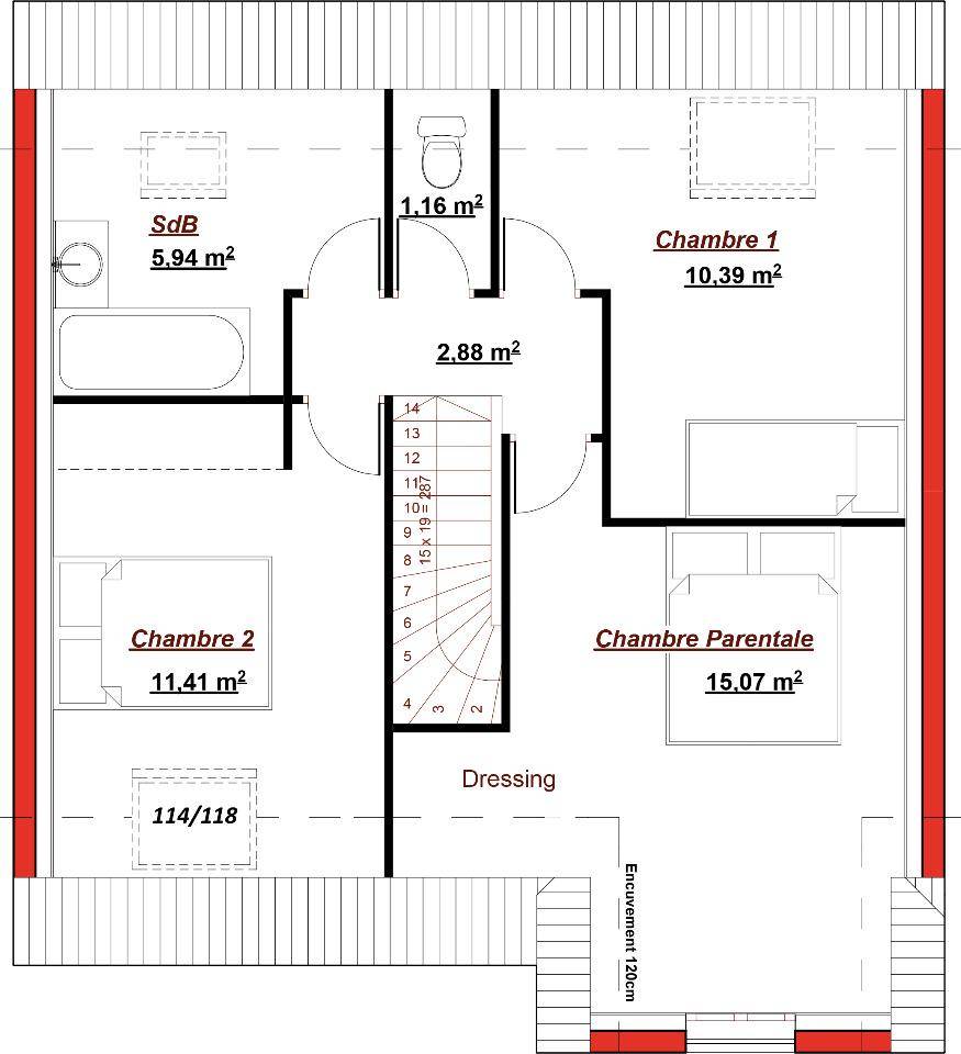 Programme terrain + maison à Vernouillet en Yvelines (78) de 95 m² à vendre au prix de 410000€ - 4