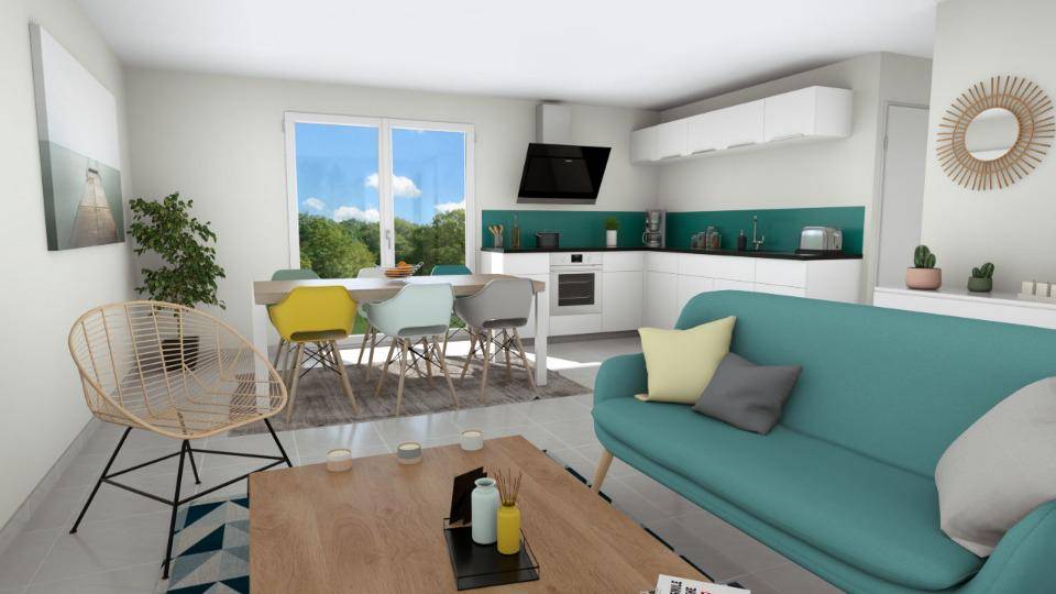 Programme terrain + maison à Kervignac en Morbihan (56) de 60 m² à vendre au prix de 259000€ - 2