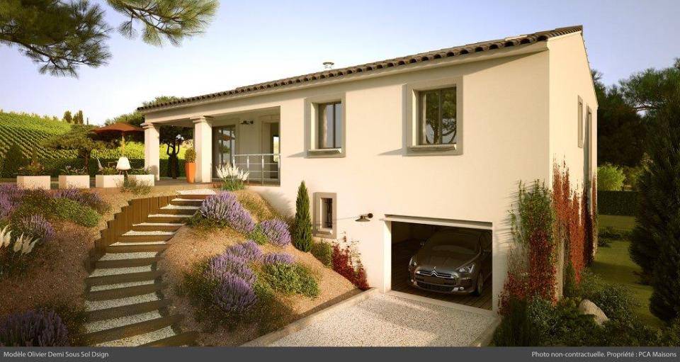 Programme terrain + maison à Flassans-sur-Issole en Var (83) de 115 m² à vendre au prix de 365000€ - 1