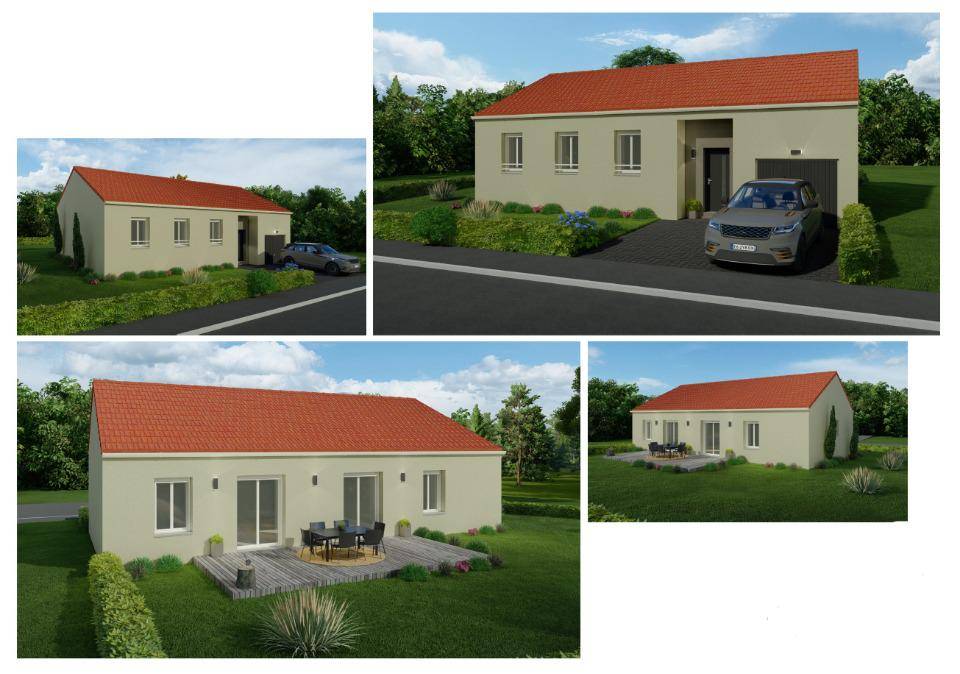 Programme terrain + maison à Lorry-Mardigny en Moselle (57) de 98 m² à vendre au prix de 279000€ - 1