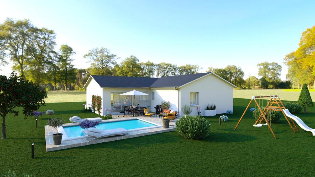 Programme terrain + maison à Veauche en Loire (42) de 100 m² à vendre au prix de 283000€ - 2