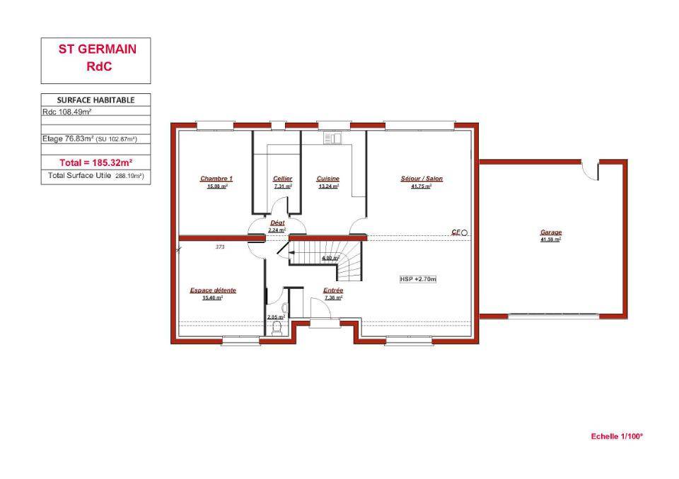 Programme terrain + maison à Aubergenville en Yvelines (78) de 180 m² à vendre au prix de 680000€ - 4