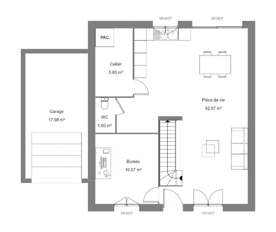 Programme terrain + maison à Marcé-sur-Esves en Indre-et-Loire (37) de 80 m² à vendre au prix de 212000€ - 4