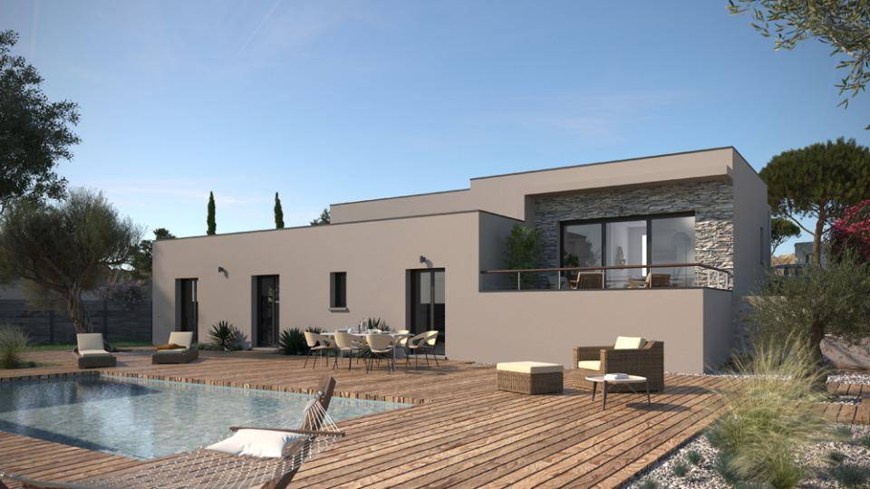 Programme terrain + maison à Grabels en Hérault (34) de 110 m² à vendre au prix de 592000€ - 1