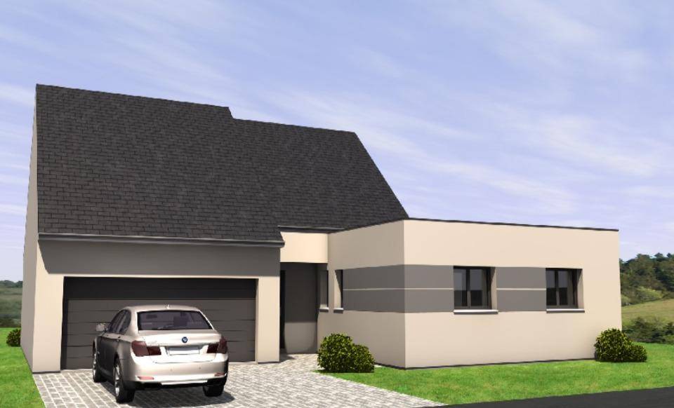 Programme terrain + maison à Val d'Erdre-Auxence en Maine-et-Loire (49) de 100 m² à vendre au prix de 245000€ - 1