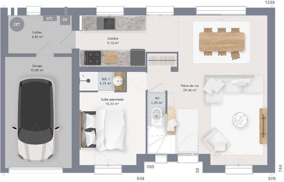 Programme terrain + maison à Verrières en Aube (10) de 105 m² à vendre au prix de 278000€ - 4
