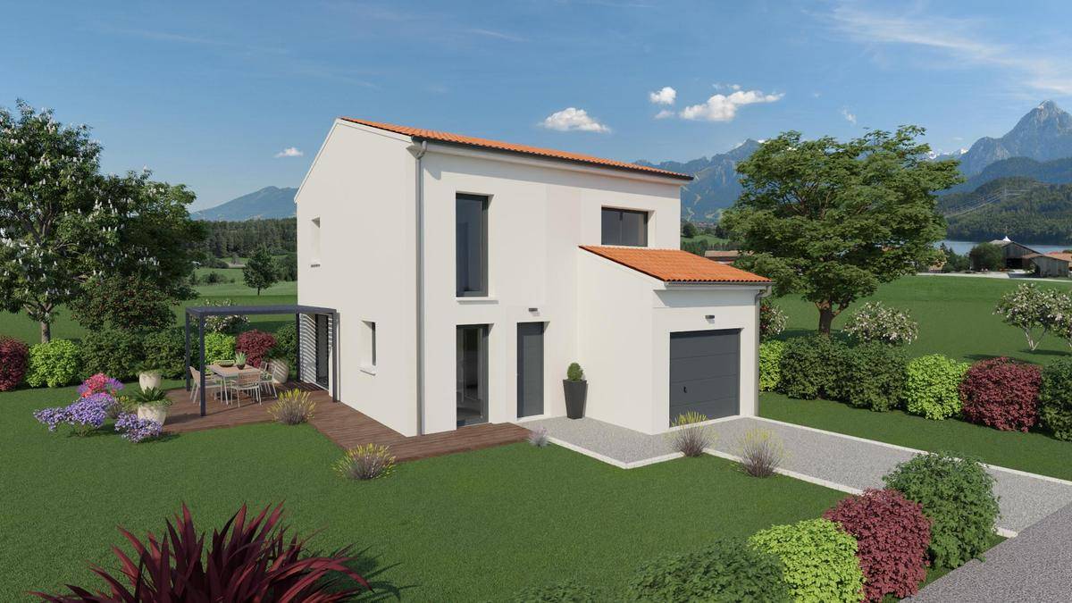 Programme terrain + maison à Veyre-Monton en Puy-de-Dôme (63) de 100 m² à vendre au prix de 299500€ - 1