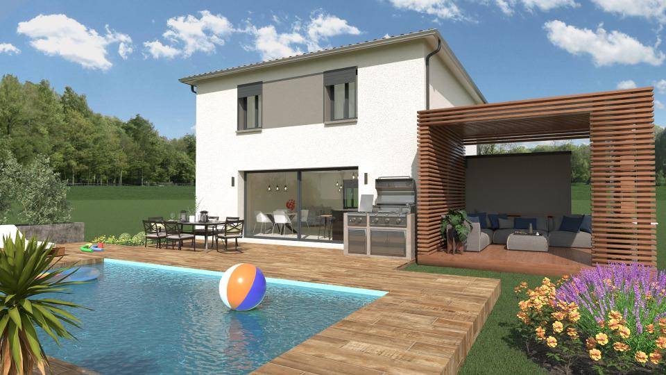 Programme terrain + maison à Montréjeau en Haute-Garonne (31) de 95 m² à vendre au prix de 275114€ - 1