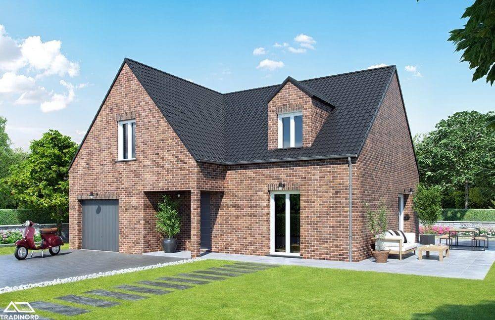 Programme terrain + maison à Haveluy en Nord (59) de 102 m² à vendre au prix de 229700€ - 1