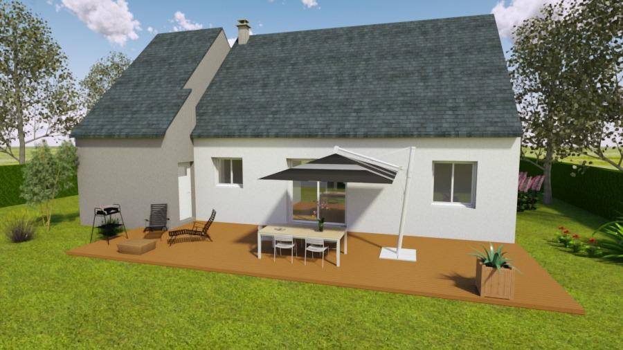 Programme terrain + maison à Domfront-en-Champagne en Sarthe (72) de 70 m² à vendre au prix de 220000€ - 2