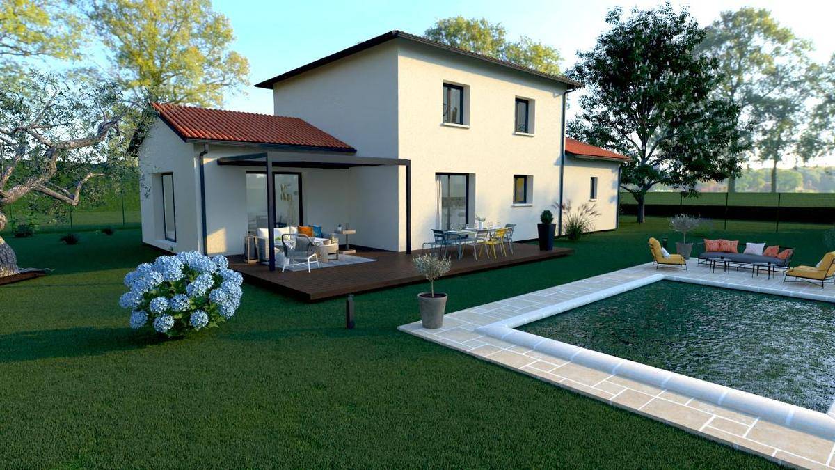 Programme terrain + maison à Marcy-l'Étoile en Rhône (69) de 122 m² à vendre au prix de 624900€ - 2