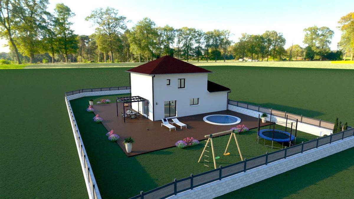 Programme terrain + maison à Saint-Chef en Isère (38) de 92 m² à vendre au prix de 317000€ - 3