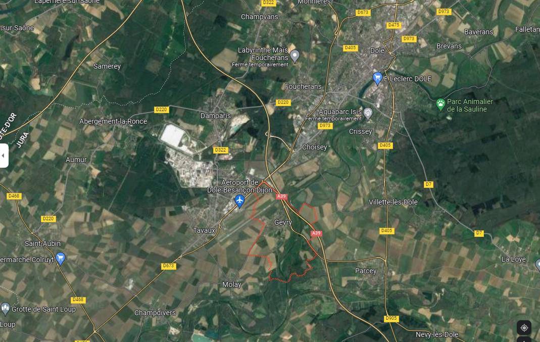 Terrain seul à Gevry en Jura (39) de 840 m² à vendre au prix de 60000€