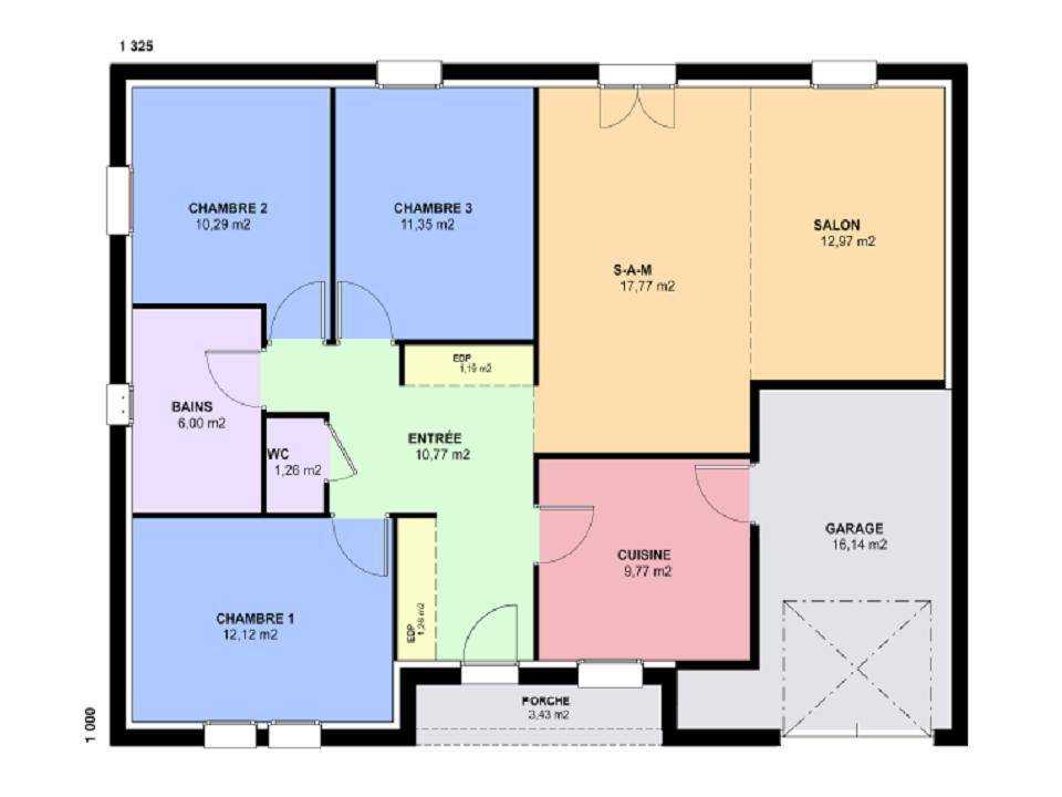 Programme terrain + maison à Metzeresche en Moselle (57) de 92 m² à vendre au prix de 285000€ - 3
