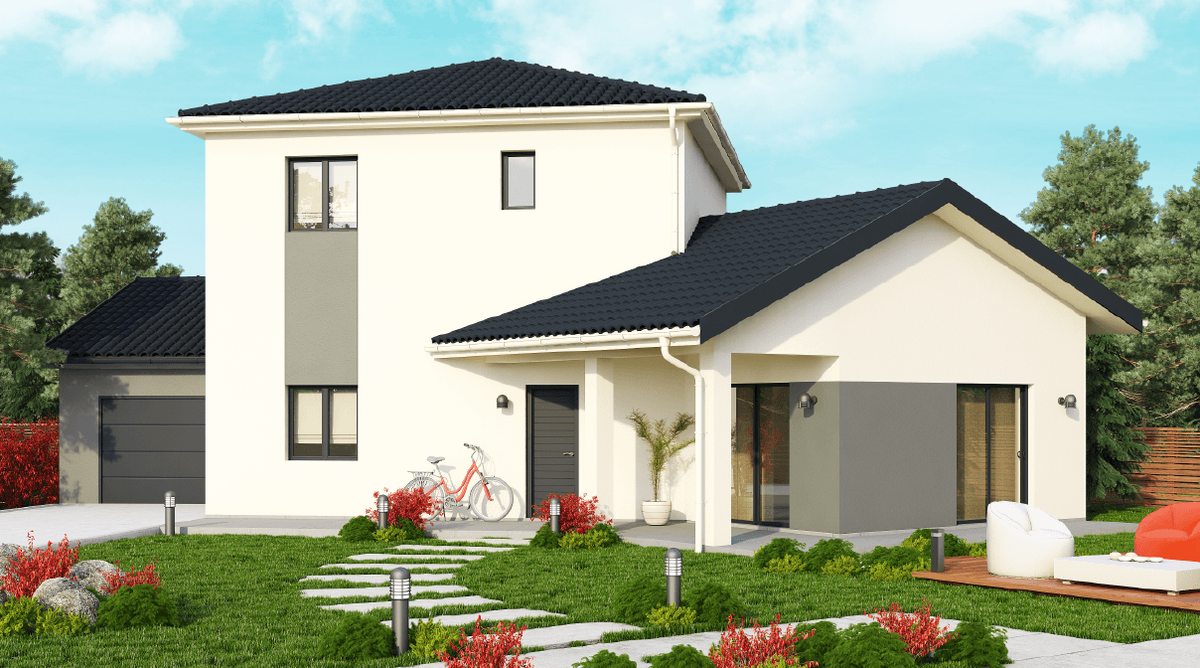Programme terrain + maison à La Côte-Saint-André en Isère (38) de 107 m² à vendre au prix de 281000€ - 2