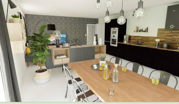 Programme terrain + maison à Billom en Puy-de-Dôme (63) de 85 m² à vendre au prix de 232000€ - 2