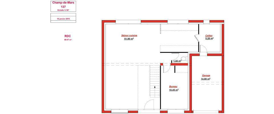 Programme terrain + maison à Mareil-Marly en Yvelines (78) de 137 m² à vendre au prix de 978000€ - 3