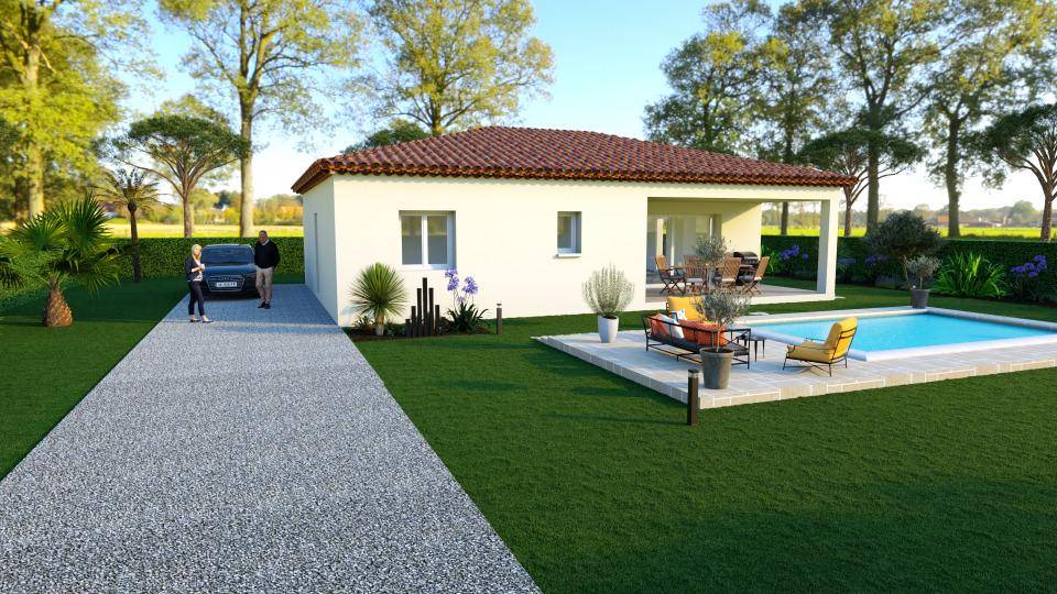 Programme terrain + maison à Pignans en Var (83) de 90 m² à vendre au prix de 349000€ - 3