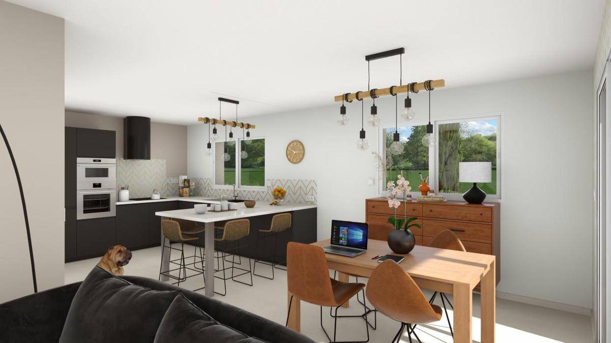 Programme terrain + maison à Cébazat en Puy-de-Dôme (63) de 90 m² à vendre au prix de 298604€ - 3