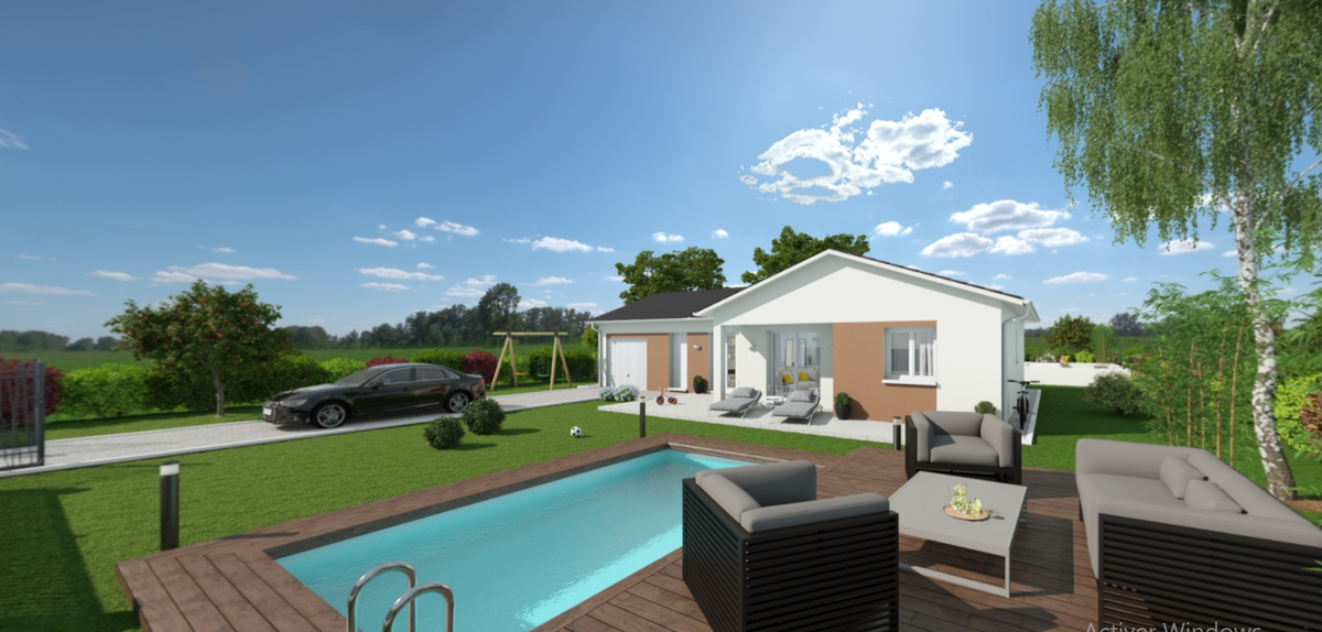 Programme terrain + maison à Saint-Maurice-de-Rémens en Ain (01) de 93 m² à vendre au prix de 269000€ - 2