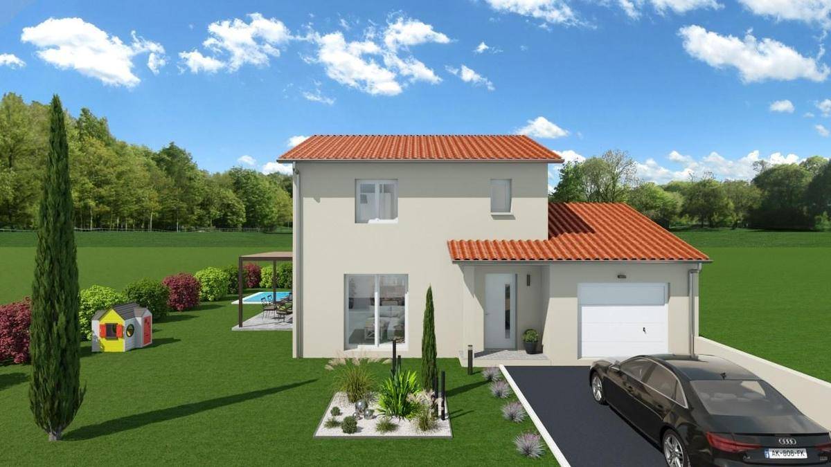 Programme terrain + maison à Villefranche-sur-Saône en Rhône (69) de 94 m² à vendre au prix de 245000€ - 1