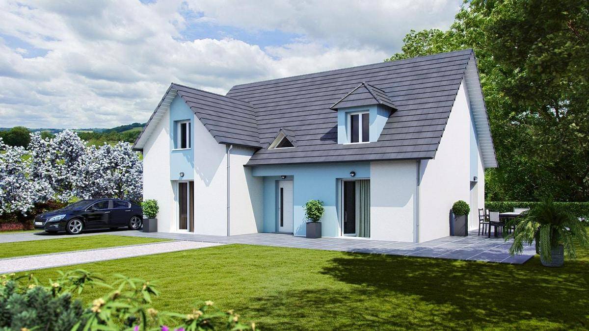 Programme terrain + maison à Salins-les-Bains en Jura (39) de 149 m² à vendre au prix de 206280€ - 1